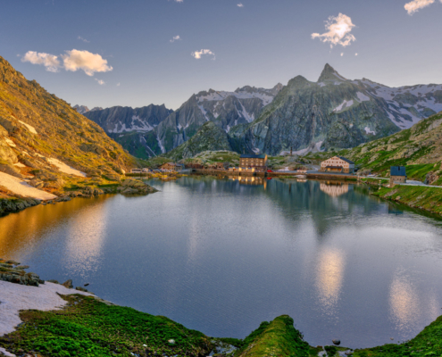 Col du Grand Saint-Bernard de nuit