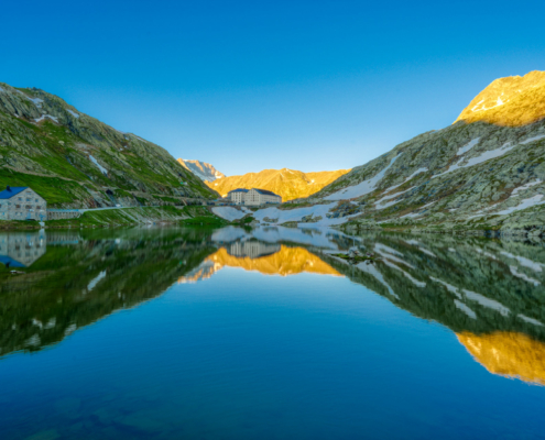 Col du Grand Saint-Bernard de nuit